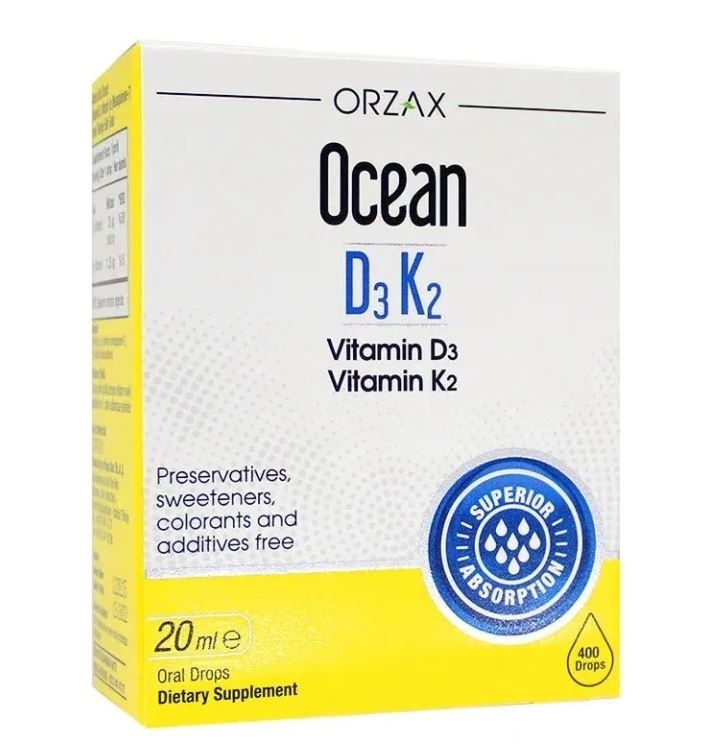 ORZAX Vitamin D3K2 1000 ME (капли) 20 ml