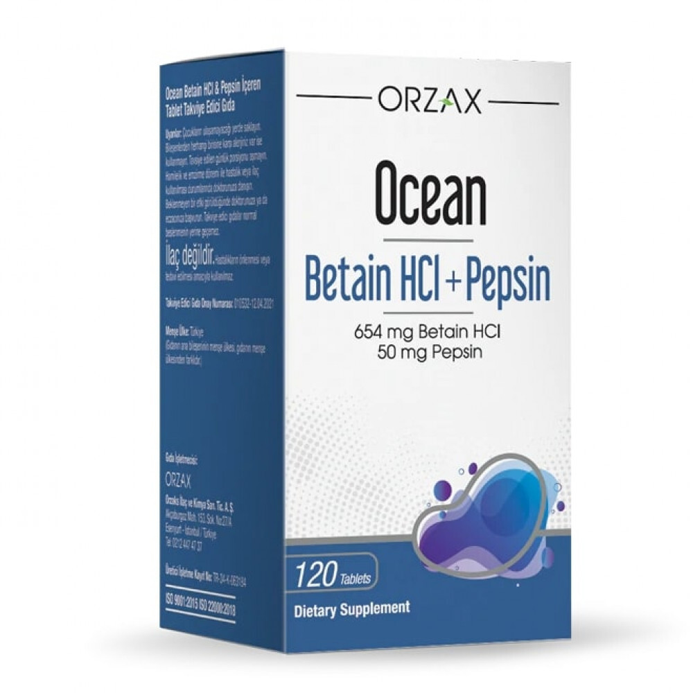 ORZAX BETAINE HCL+PEPSIN 120 t