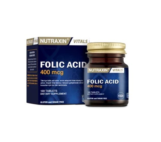 NUTRAXIN FOLIC ACID 400 mcg 100 tabl
