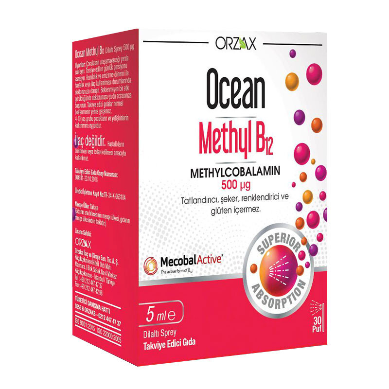 ORZAX METHYL B12 SPRAY 500 mcg 5 ml
