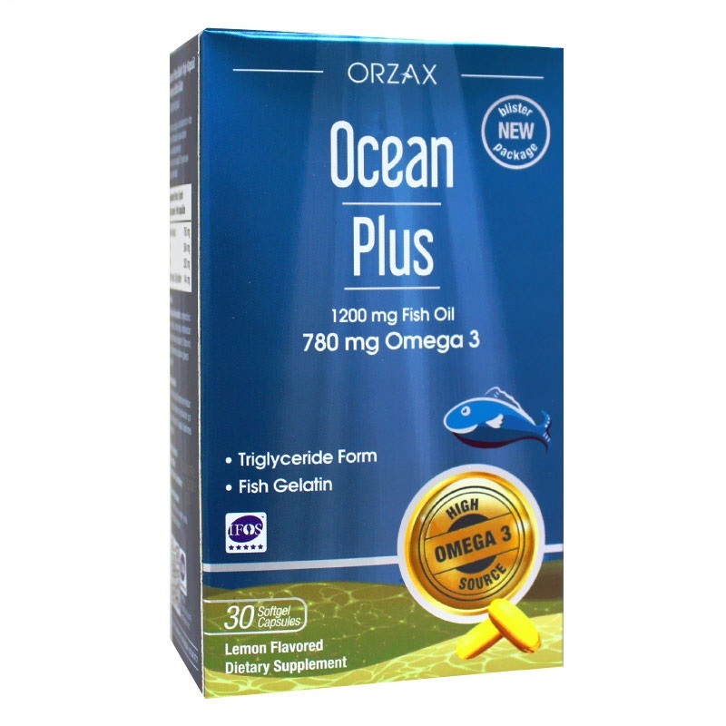 ORZAX Plus Omega 3 1200 Mg 30 Capsules