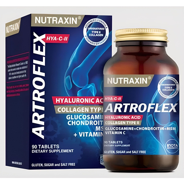 NUTRAXIN ARTROFLEX HYALURONIC ACID + VIT C 90 tab