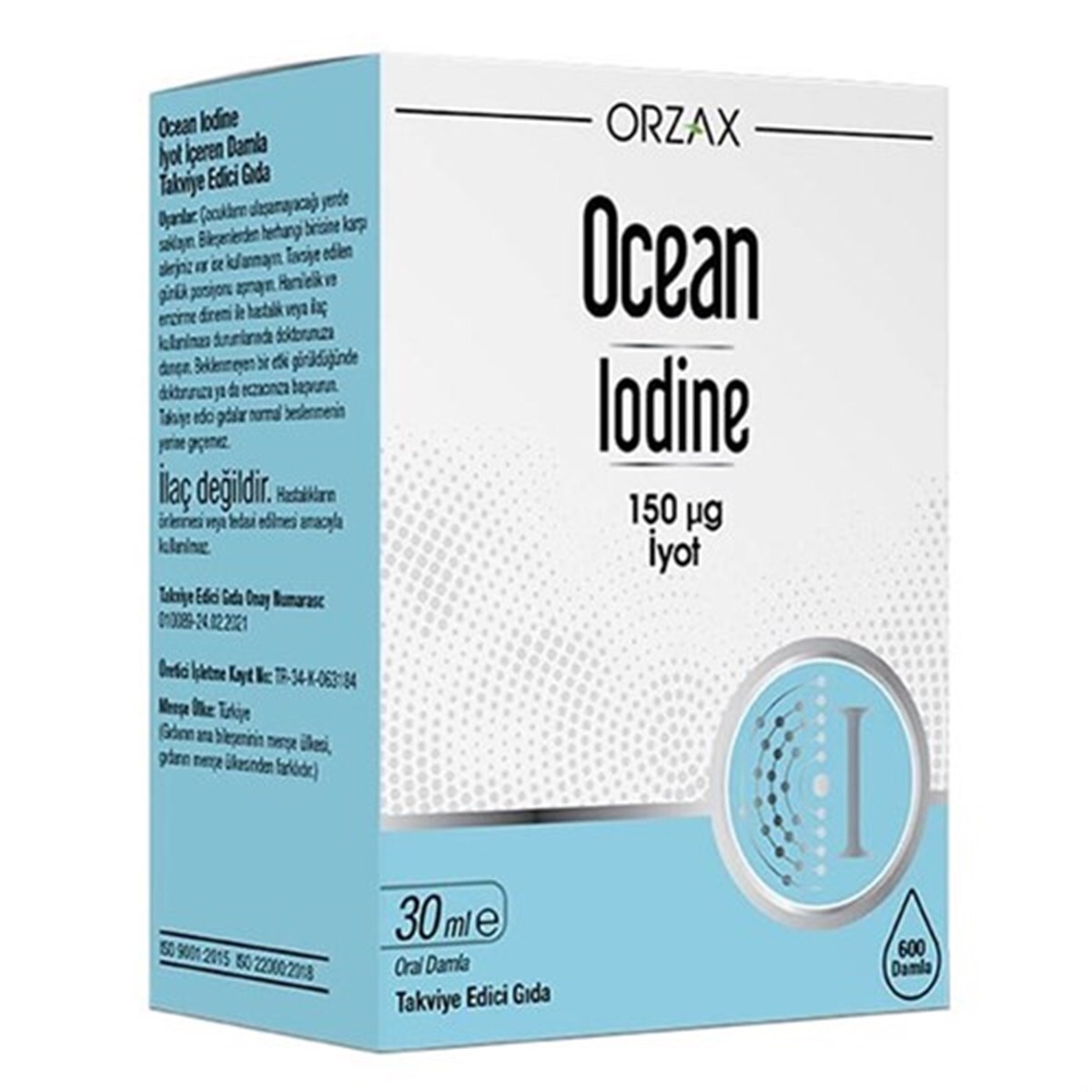 ORZAX IODINE 150 MCG 30 ML DROP
