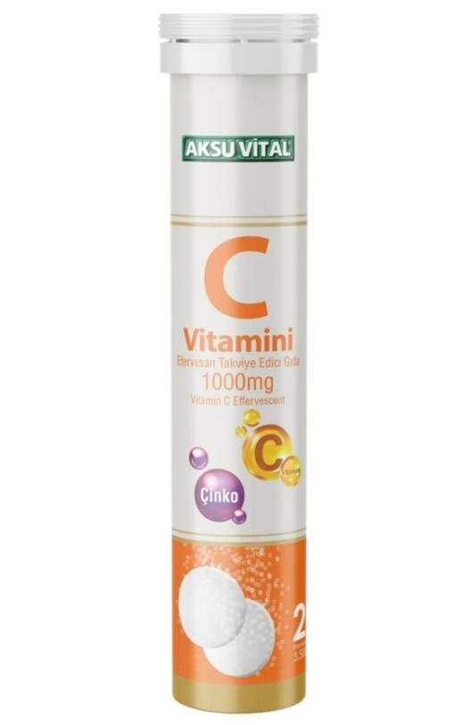 AKSUVITAL VUTAMIN C effervit 1000 mg 20 tab.