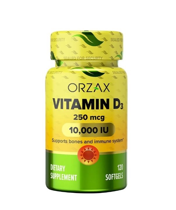 ORZAX Vitamin D3 10000 IU 120 caps