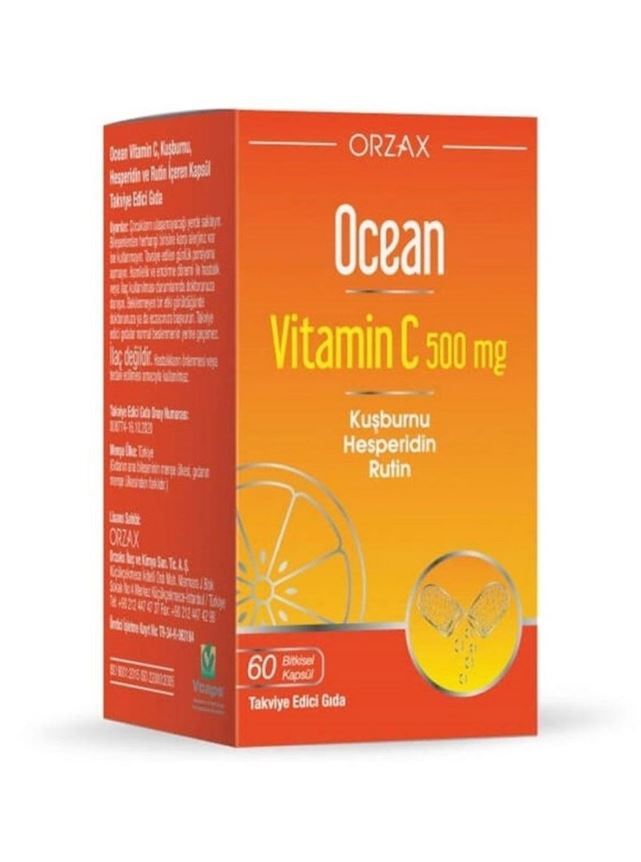 ORZAX VITAMIN C 500 MG 60 CAPSULES