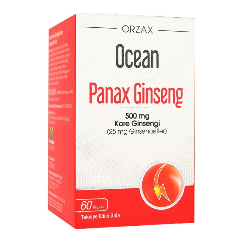 ORZAX PANAX GINSENG 500 MG 60 CAPSULES