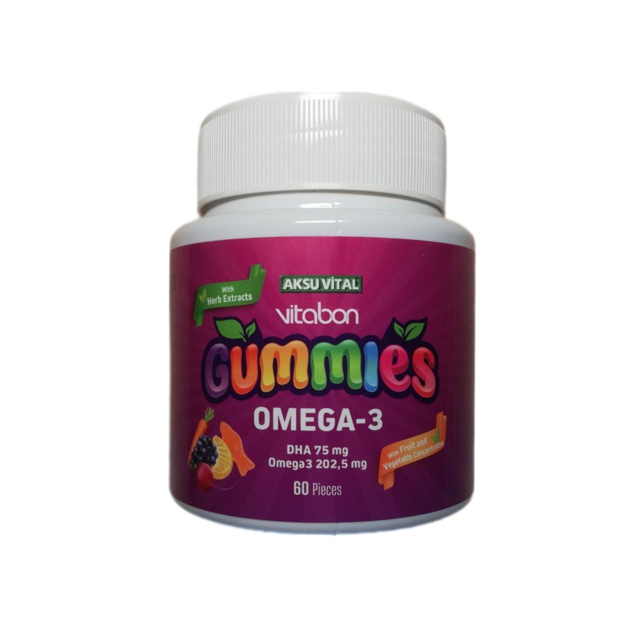 AKSUVITAL GUMMIES - OMEGA-3 60 pieces